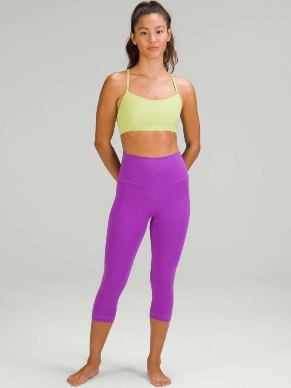 Lulu Align Highrise Crop Size 14 In Moonlight Magenta Purple